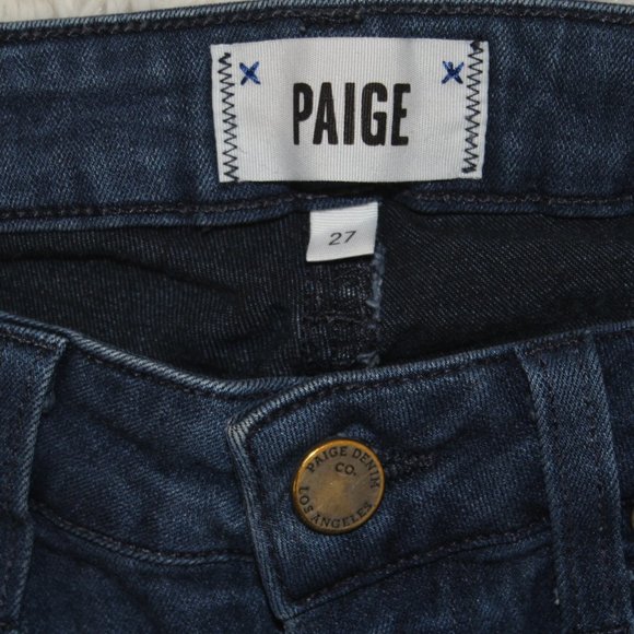 paige sz 27 blue jean verdugo ankle skinny - Picture 2 of 4